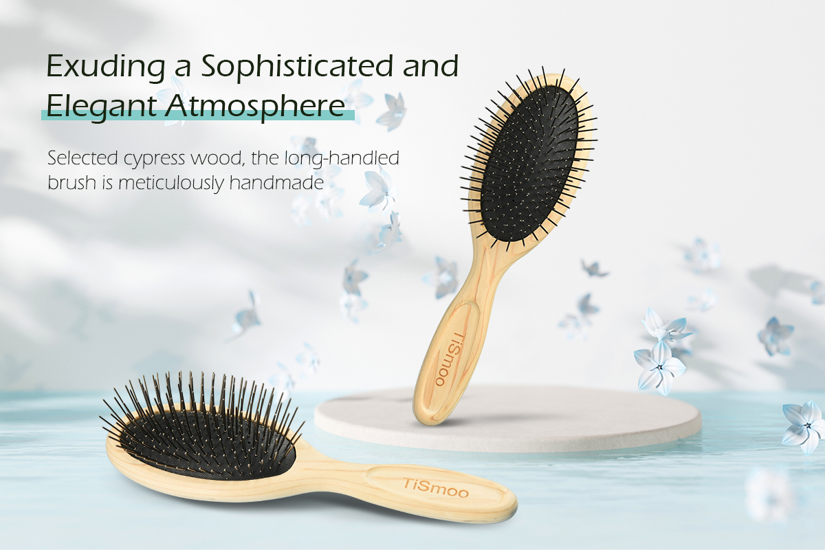 Titanium cypress hairbrush