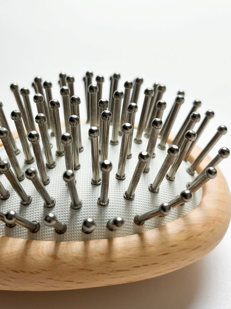 Titanium mango-shaped body massage comb