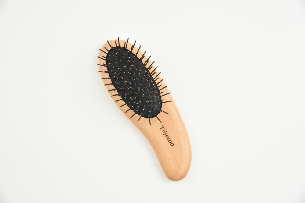 Titanium dolphin-shaped hairbrush