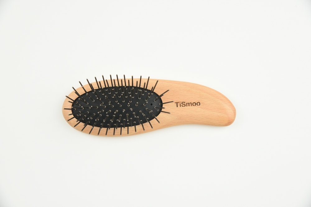 Titanium dolphin-shaped hairbrush
