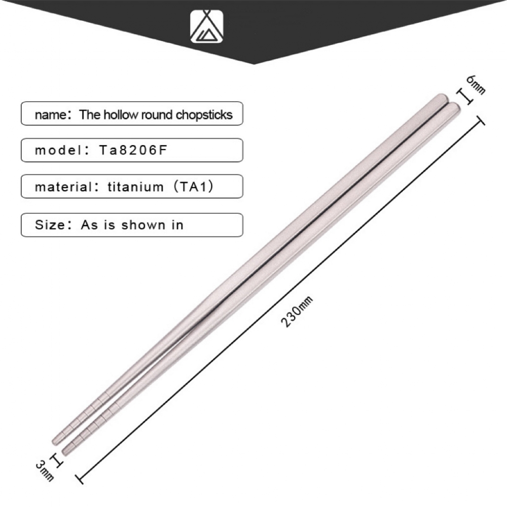 The hollow round chopsticks